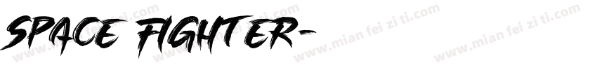 Space fighter字体转换